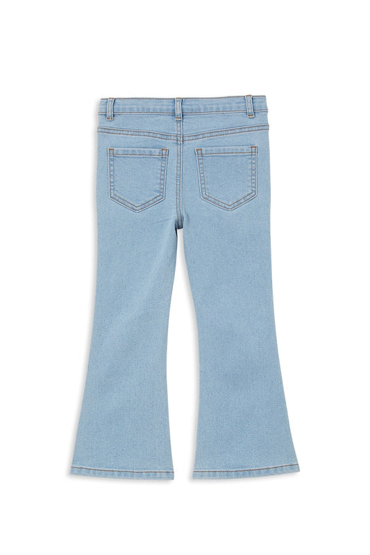 Older Girls Light Wash Jean 8Y to 12Y