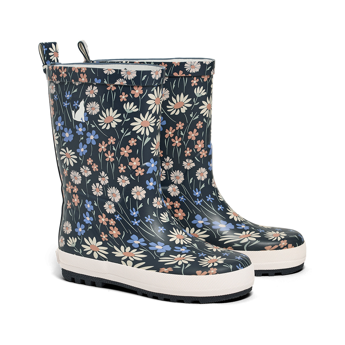 Rain Boots Winter Floral