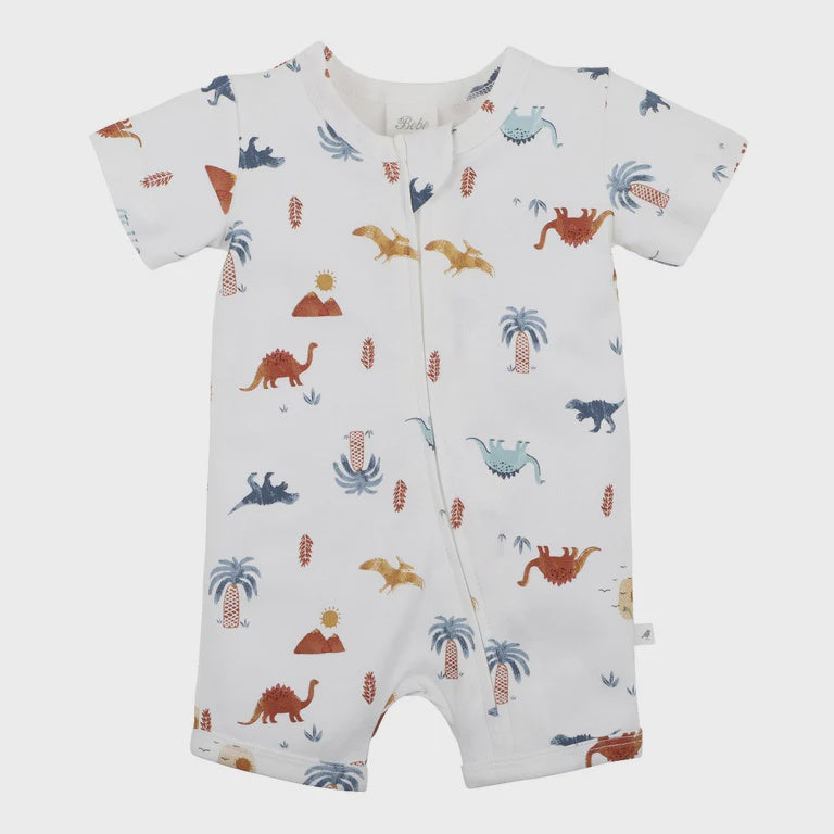 Dino Organic Short Sleeve Romper