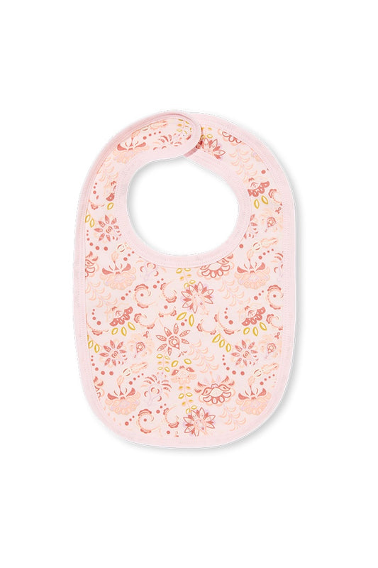 Milky Paisley Pink Girls Bib