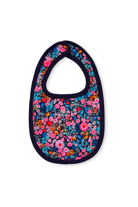 Milky  Midnight Blue Garden Girls Bib One Size