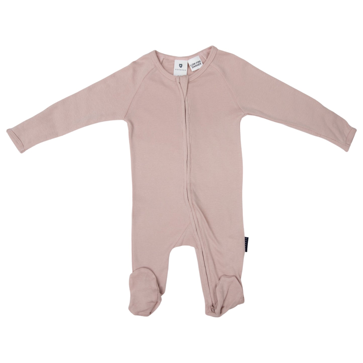 Korango Cotton Modal Double Zip Romper Pink