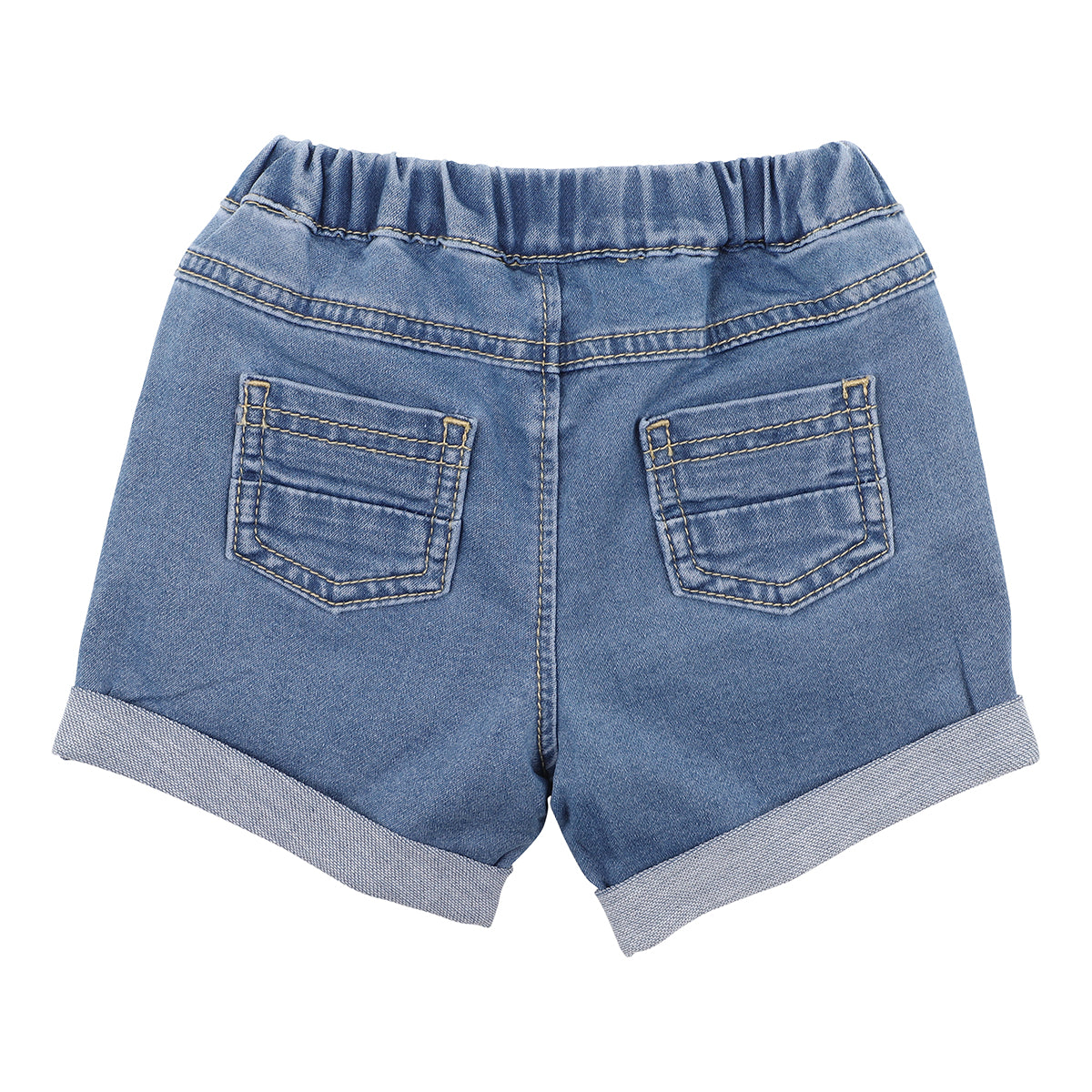 Bebe Blue Knit Denim Shorts