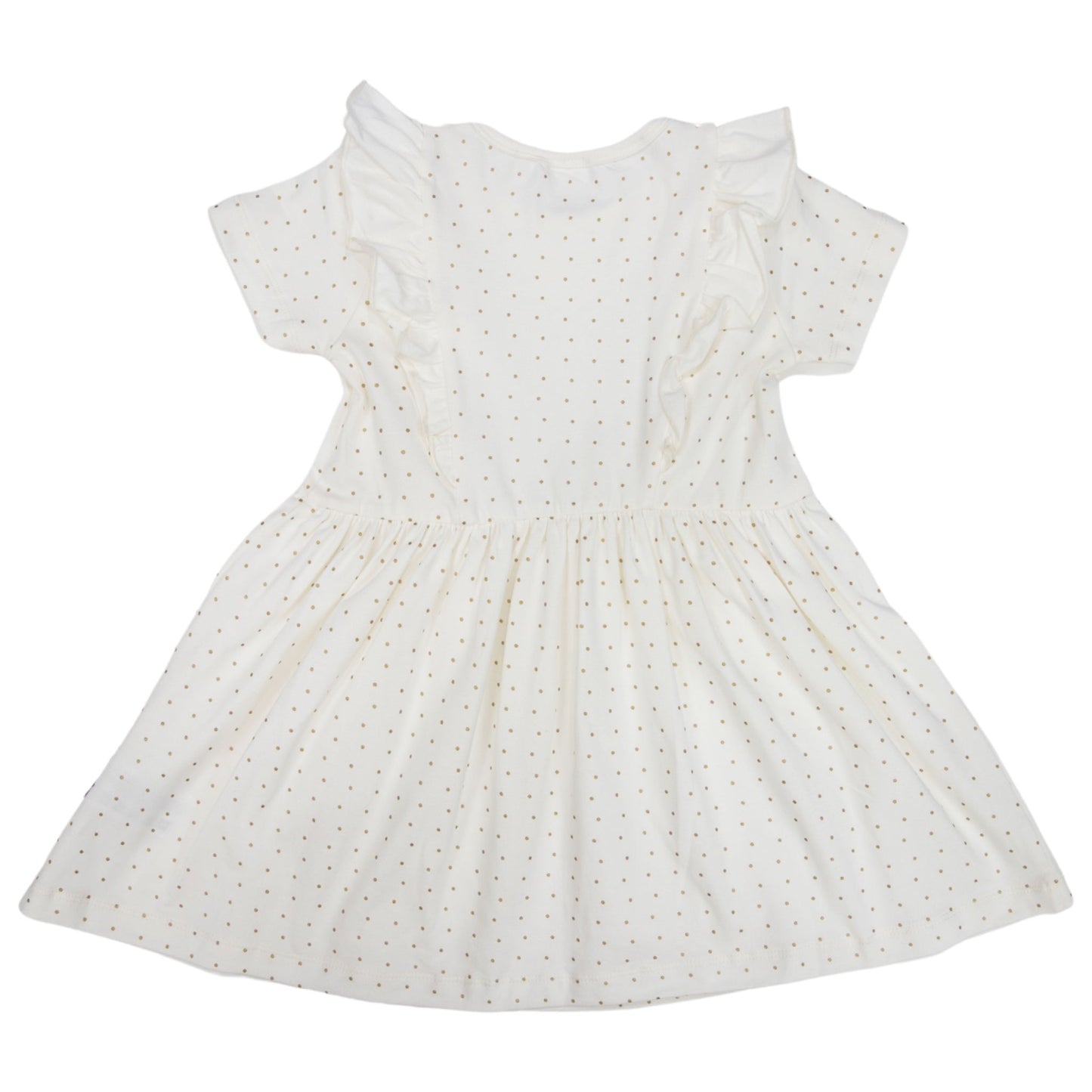 Korango Gold Spot Cotton Frill Dress